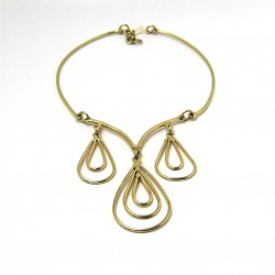 438 Brass Drop Necklace